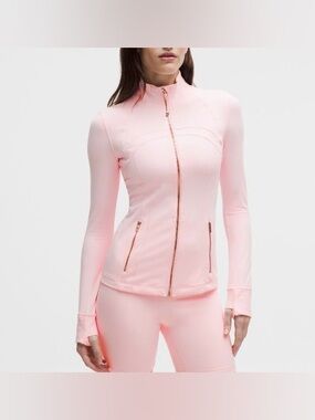 Lululemon Define Jacket Nulu Pink Pearl Rose Gold Size 6 NWT